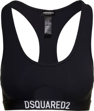 Dsquared2 Logo-Embroidered Sports Bra