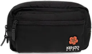 Logo Embroidered Zip-up Belt Bag