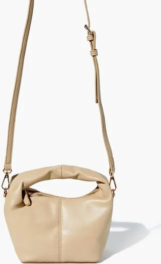 Faux Leather Crossbody Bag