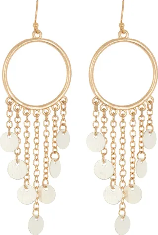 Two-Tone Nia Drop Earrings