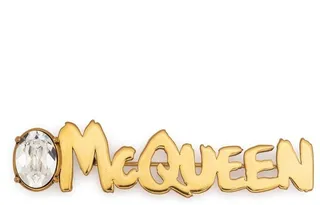 Logo Lettering Brooch