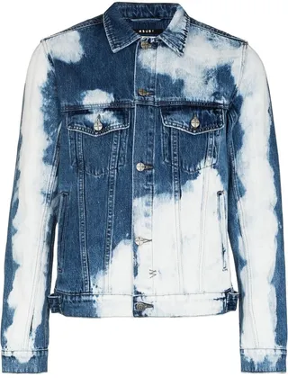 Sky-Print Denim Jacket
