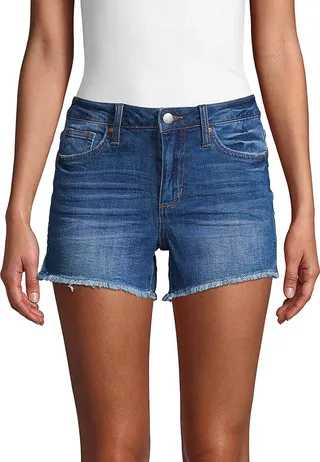 Janessa Mid-Rise Cut-Off Denim Shorts