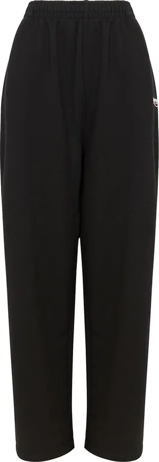 Balenciaga Black Wide-leg Cotton Sweatpants