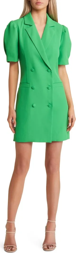 Celine Puff Sleeve Blazer Dress