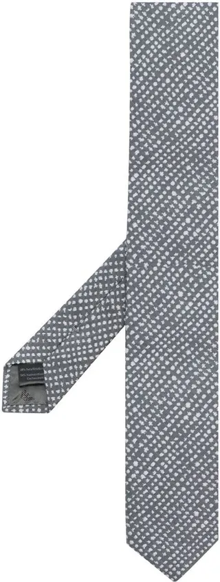 Irregular Dots Jacquard Tie