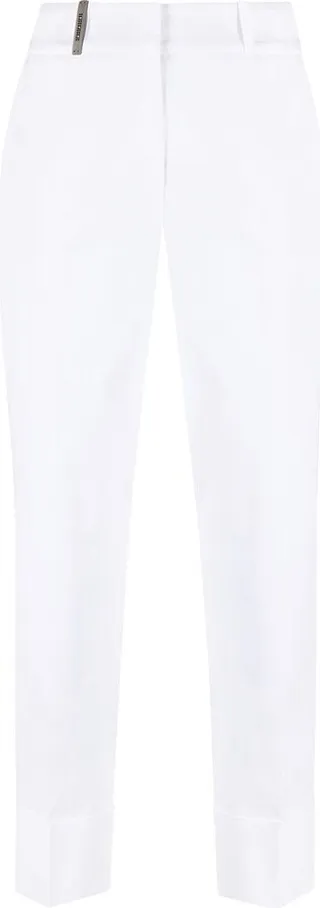 Slim-Fit Cropped Trousers
