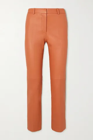 Joseph - Coleman Leather Skinny Pants - Orange