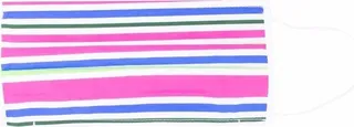 Stripe-Print Face Mask