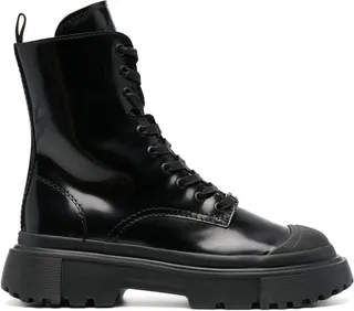 Lace-Up Combat Boots