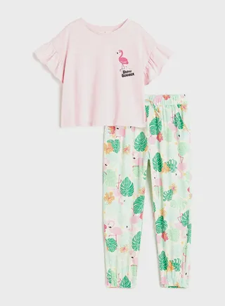 Kids 2 Piece Printed Top & Jogger Set