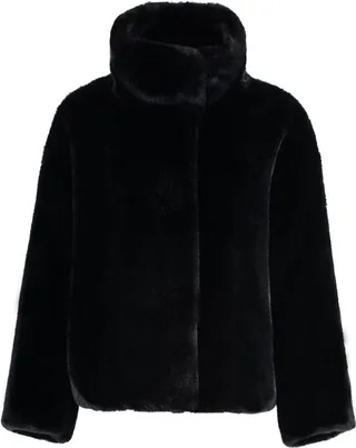 Stand Studio Zendaya High Neck Faux-Fur Jacket