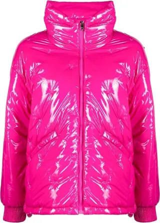 High-Neck Zip-Up Puffer Jacket