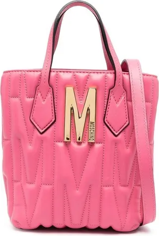 Quilted Monogram Tote Bag