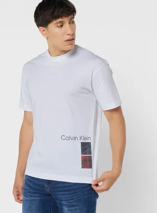 Side Logo Crew Neck T-Shirt