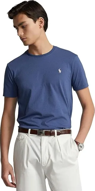 Polo Ralph Lauren Classic Fit Jersey Crew Neck T-Shirt (Royal) Men's Clothing