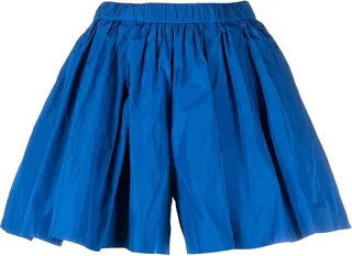 Pleated Wide-Leg Shorts