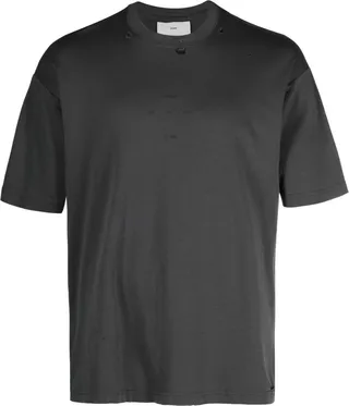 Black Stones Print Cotton T-Shirt