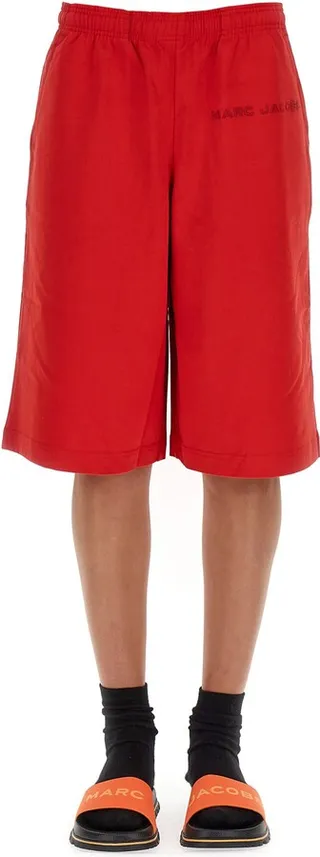 Bermuda With Logo Embroidery