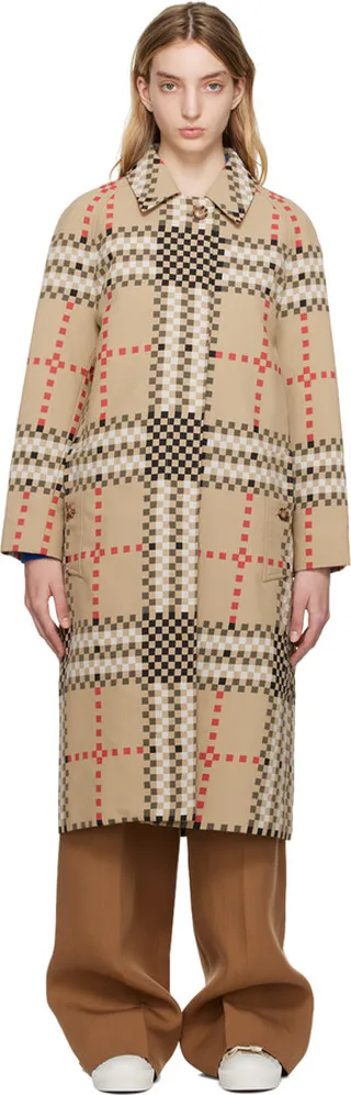Burberry Beige Camden Heritage Car Coat