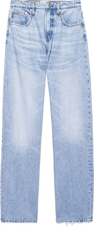 Barrel-Leg High-Waisted Jeans