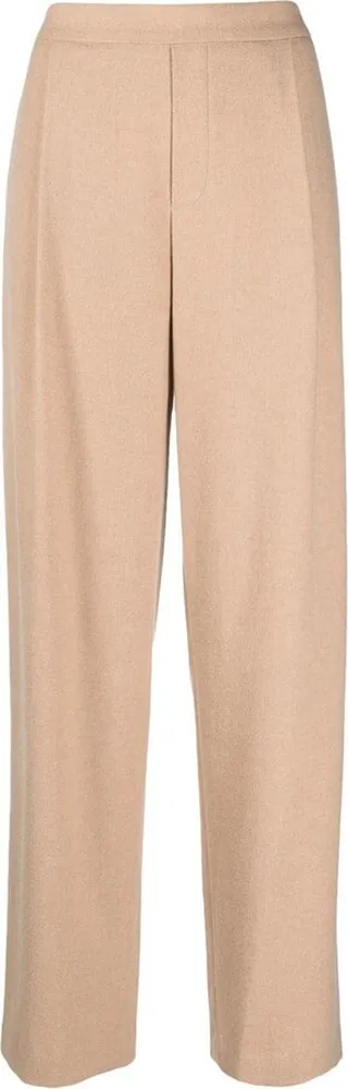 Elasticated Straight-Leg Trousers