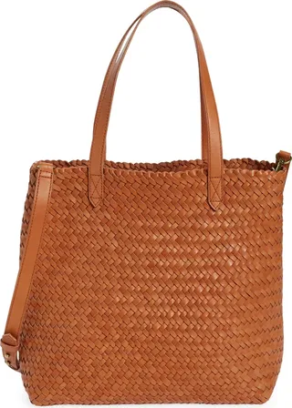 The Medium Transport Tote: Woven Leather Edition