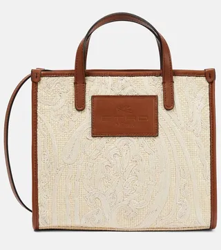 Globetrotter Small embroidered tote bag