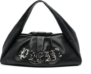 Gothic Plein leather shoulder bag