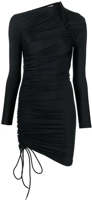 Drawstring-Detailed Minidress