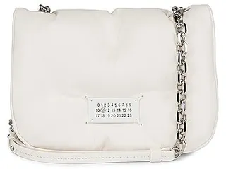 Maison Margiela Mini Glam Slam Flap Bag in White