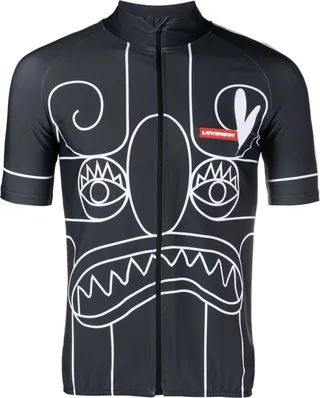 graphic-print cycling T-shirt
