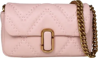 Mini Shoulder Bag In Powder Pink Leather