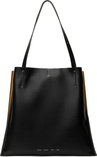 Proenza Schouler Black & Yellow Proenza Schouler White Label Twin Tote