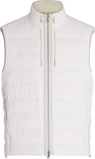 Padded Zipped-Up Fastening Gilet