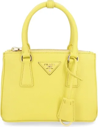 Prada Logo-Plaque Tote Bag
