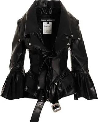Junya Watanabe Belted Peplum Biker Jacket