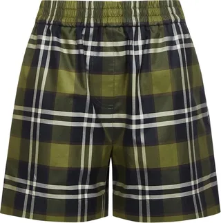 Burberry Checked Elasticated-Waist Shorts