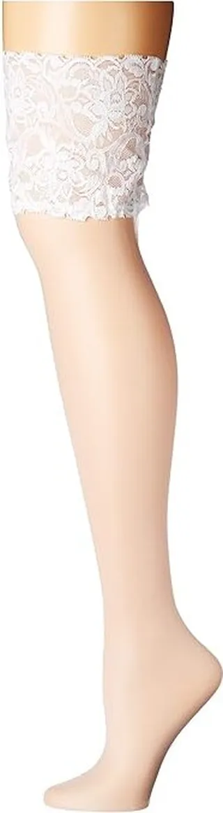 Falke Seidenglatt 15 Stay Up Tights (White) Hose