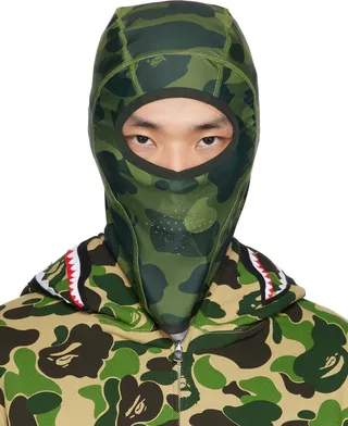BAPE Green Camo Balaclava