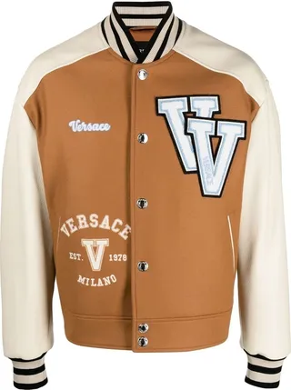 Appliqué-Logo Bomber Jacket
