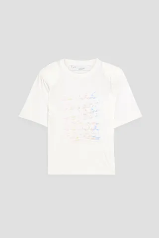 Stars printed cotton-jersey T-shirt