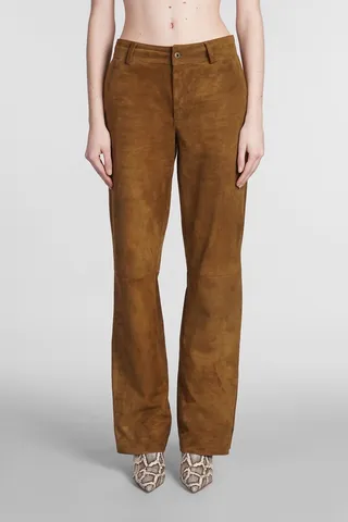 Pants In Brown Leather