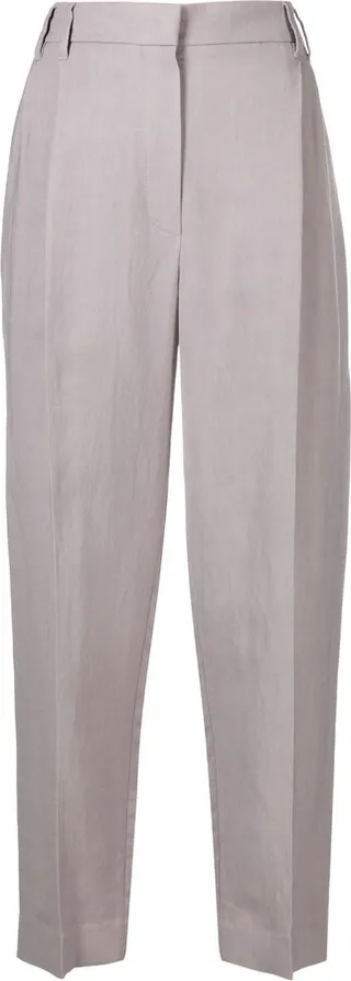 High-Waisted Tailored Trousers