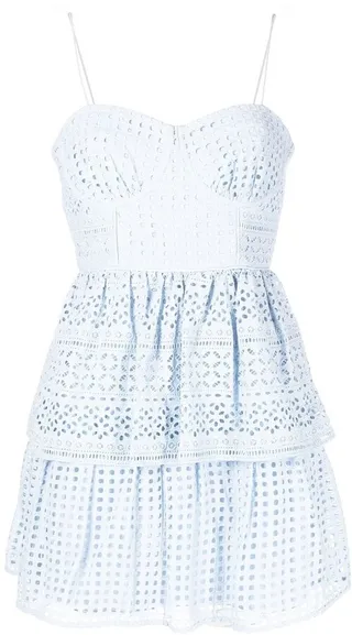 Embroidered Layered Dress