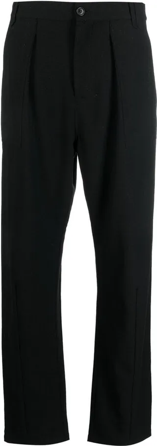 Cinnamon high-waist trousers