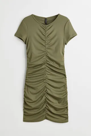 Draped Jersey Dress