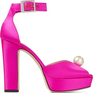 Jimmy Choo Socorie 120 Satin Platform Sandals