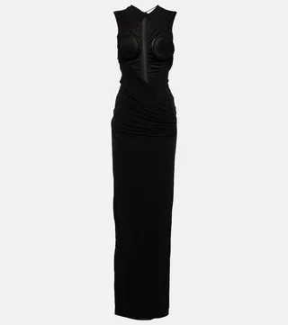 Zephyr cutout jersey maxi dress