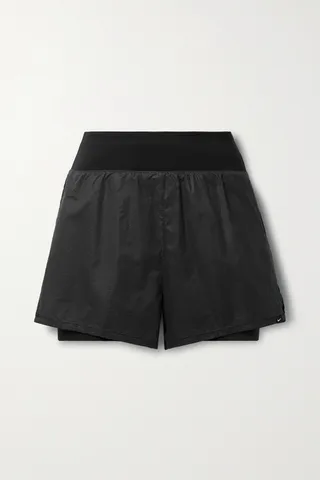 Nike - Run Division Layered Ripstop And Dri-fit Shorts - Black